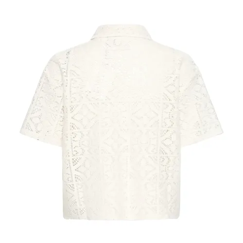 Ichi - Tops > Polo Shirts - White - Ichi - Modalova
