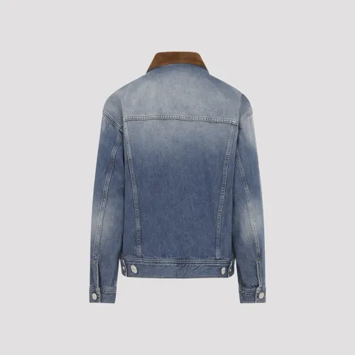 Jackets > Denim Jackets - - Versace - Modalova