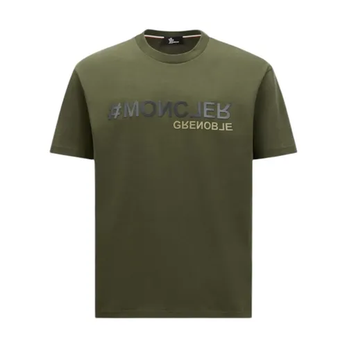 Moncler - Tops > T-Shirts - Green - Moncler - Modalova