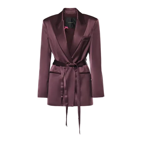 Pinko - Jackets > Blazers - Red - Pinko - Modalova