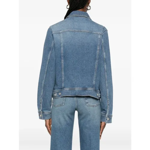 Jackets > Denim Jackets - - 7 For All Mankind - Modalova