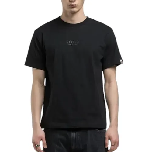 Replay - Tops > T-Shirts - Black - Replay - Modalova