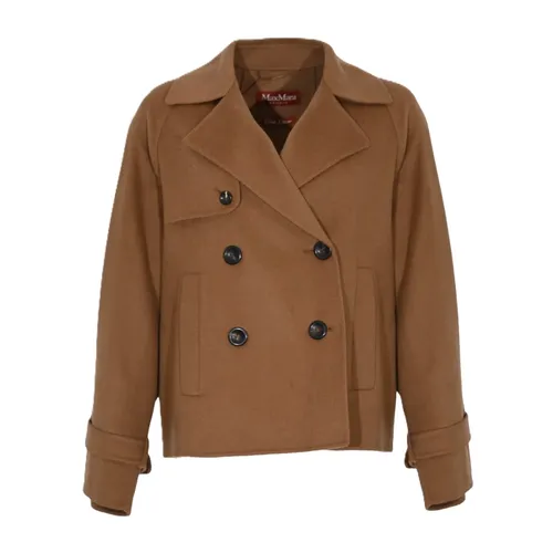 Coats > Double-Breasted Coats - - Max Mara Studio - Modalova