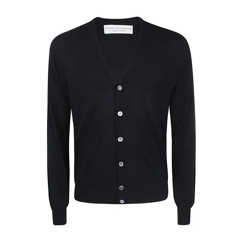 Knitwear > Cardigans - - Filippo De Laurentiis - Modalova