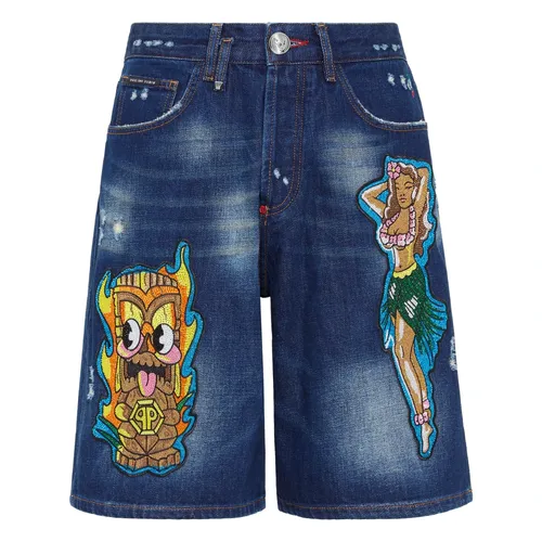 Shorts > Denim Shorts - - Philipp Plein - Modalova
