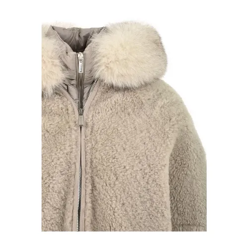 Jackets > Faux Fur & Shearling Jackets - - Moorer - Modalova