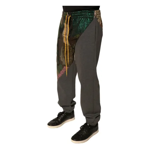 Trousers > Sweatpants - - Dolce & Gabbana - Modalova