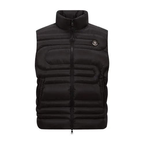 Moncler - Jackets > Vests - Black - Moncler - Modalova