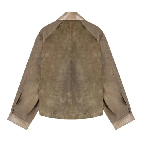 Jackets > Leather Jackets - - Giorgio Armani - Modalova