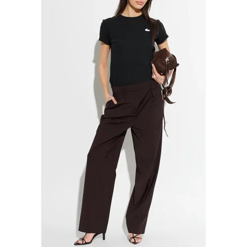 Lacoste - Tops > T-Shirts - Black - Lacoste - Modalova