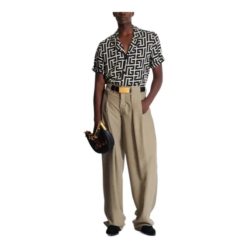 Shirts > Short Sleeve Shirts - - Balmain - Modalova