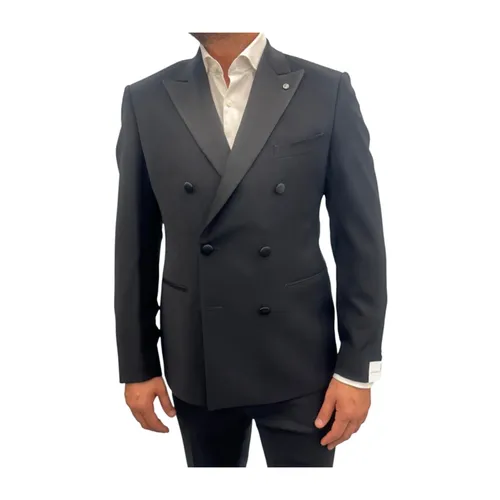 Suits > Suit Sets > Double Breasted Suits - - Luigi Bianchi Mantova - Modalova