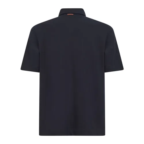 Zegna - Tops > Polo Shirts - Blue - Zegna - Modalova