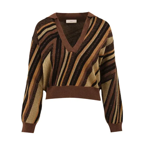 Knitwear > V-neck Knitwear - - Akep - Modalova