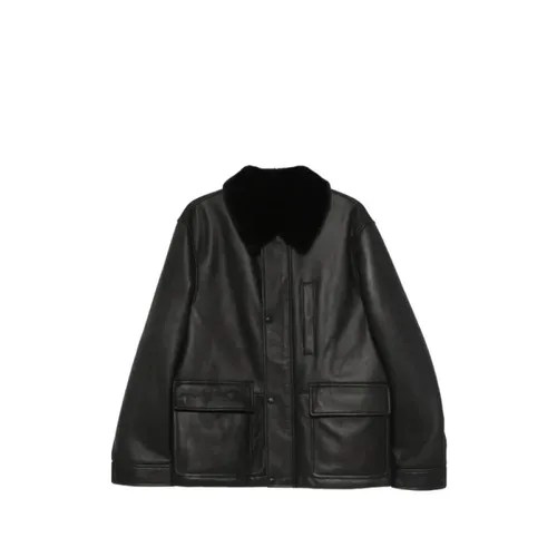 Jackets > Leather Jackets - - Yves Salomon - Modalova