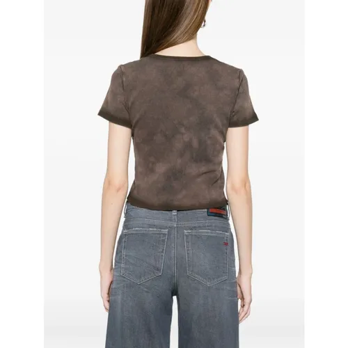 Pinko - Tops > T-Shirts - Brown - Pinko - Modalova