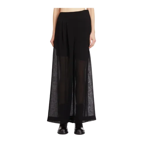 Trousers > Wide Trousers - - Yehuafan - Modalova