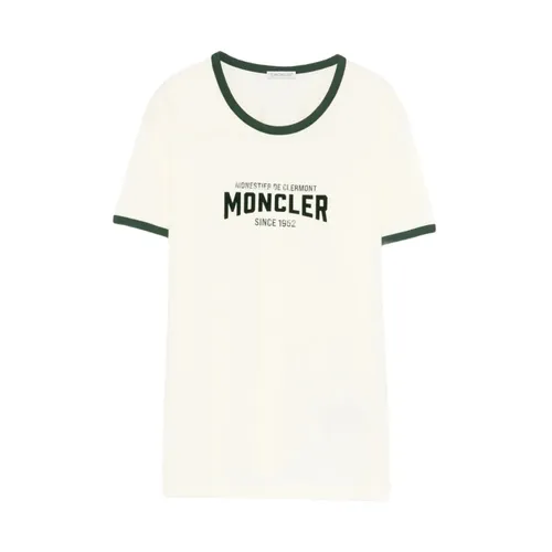 Moncler - Tops > T-Shirts - White - Moncler - Modalova