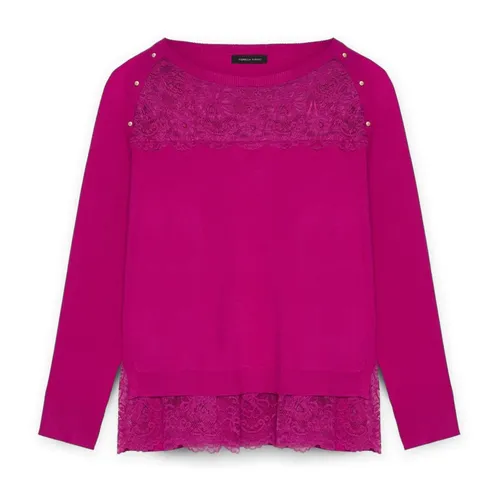 Knitwear > Round-neck Knitwear - - Fiorella Rubino - Modalova