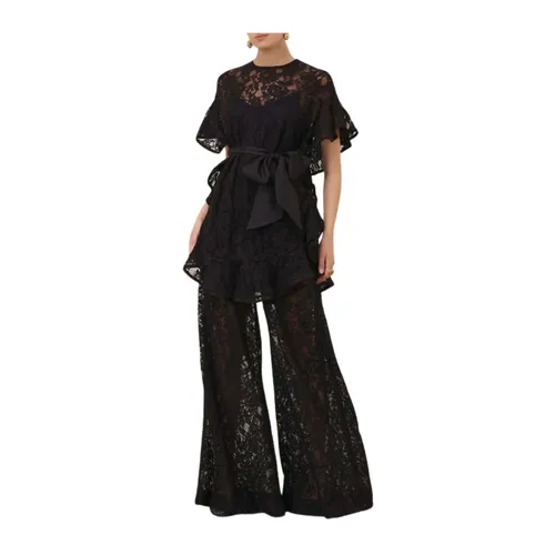Trousers > Wide Trousers - - Zimmermann - Modalova