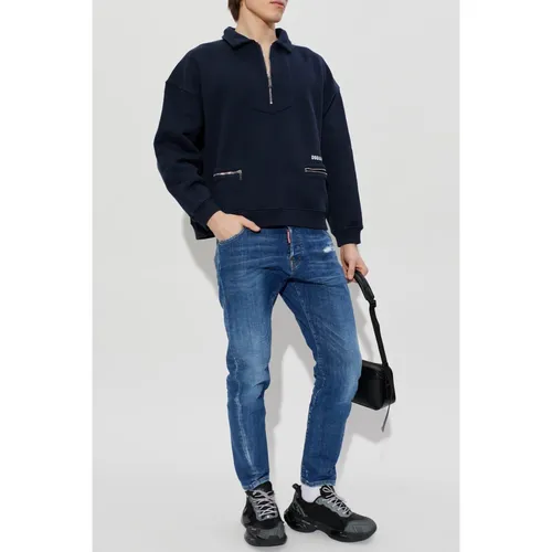 Sweatshirts & Hoodies > Zip-throughs - - Dsquared2 - Modalova