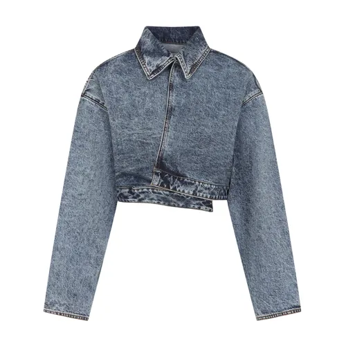 Jackets > Denim Jackets - - Alaïa - Modalova