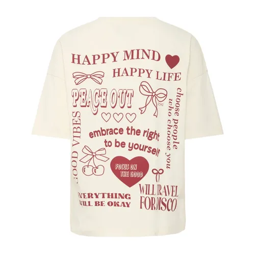 Ichi - Tops > T-Shirts - Beige - Ichi - Modalova