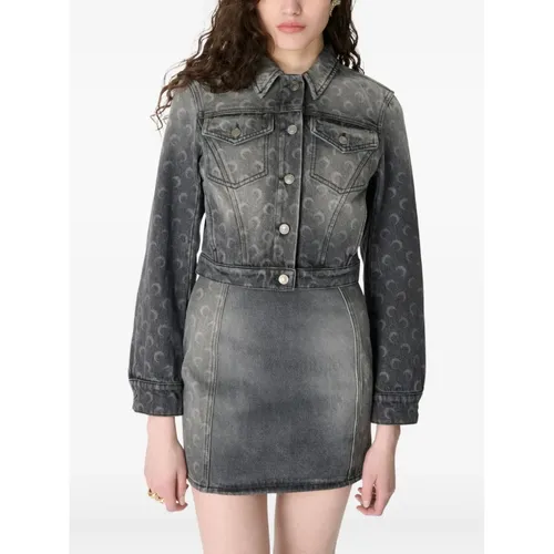 Jackets > Denim Jackets - - Marine Serre - Modalova
