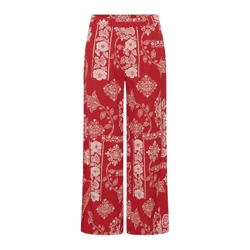 Trousers > Wide Trousers - - Cream - Modalova