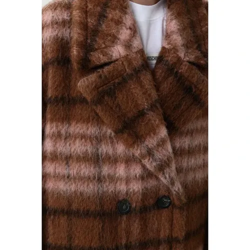 Coats > Double-Breasted Coats - - Moschino - Modalova