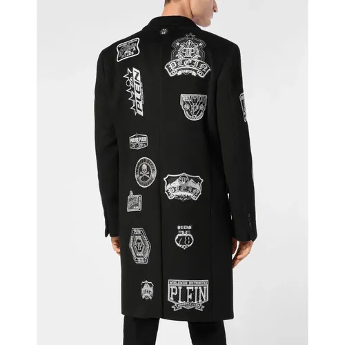 Coats > Single-Breasted Coats - - Philipp Plein - Modalova