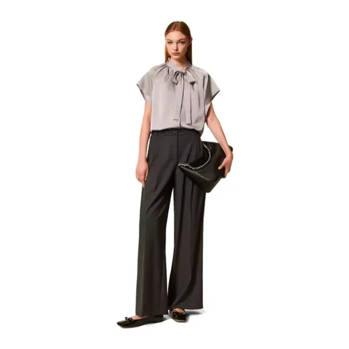 Trousers > Wide Trousers - - Twinset - Modalova