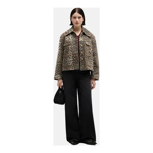 Jackets > Denim Jackets - - Ganni - Modalova