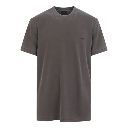 Fay - Tops > T-Shirts - Brown - Fay - Modalova