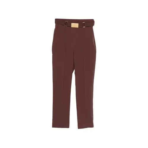 Trousers > Cropped Trousers - - Elisabetta Franchi - Modalova