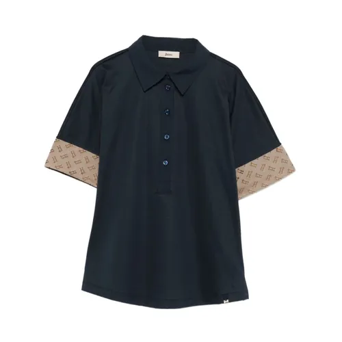 Herno - Tops > Polo Shirts - Blue - Herno - Modalova