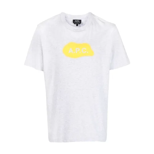 A.p.c. - Tops > T-Shirts - Gray - A.p.c. - Modalova