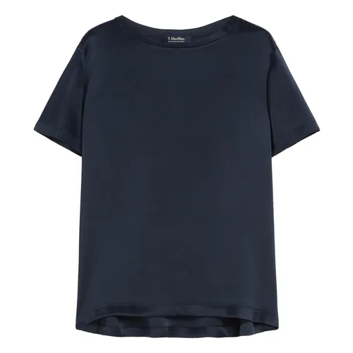 Max Mara - Tops > T-Shirts - Blue - Max Mara - Modalova