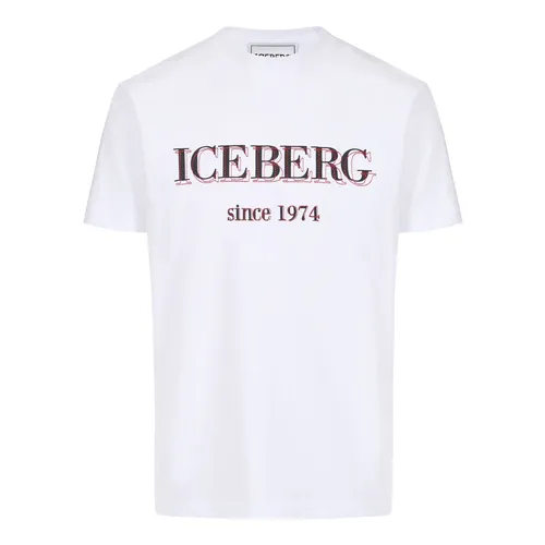 Iceberg - Tops > T-Shirts - White - Iceberg - Modalova