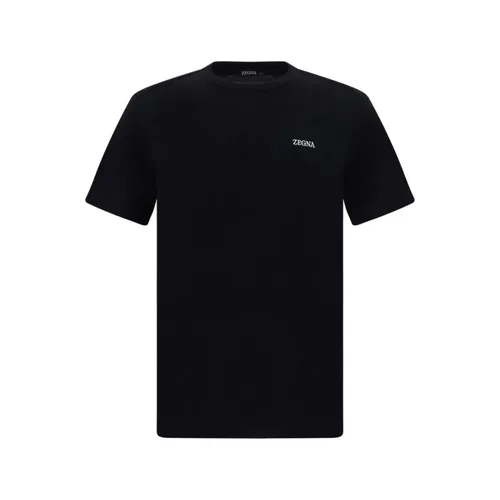 Zegna - Tops > T-Shirts - Black - Zegna - Modalova