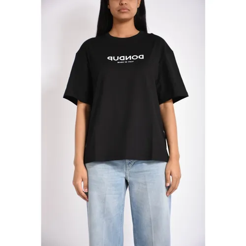 Dondup - Tops > T-Shirts - Black - Dondup - Modalova