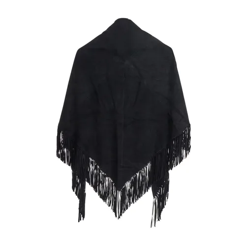 Plain - Jackets > Capes - Black - Plain - Modalova