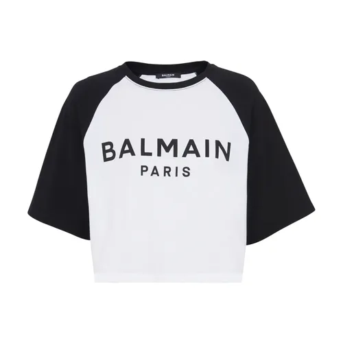 Balmain - Tops > T-Shirts - Black - Balmain - Modalova