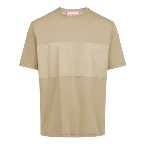 Iceberg - Tops > T-Shirts - Beige - Iceberg - Modalova