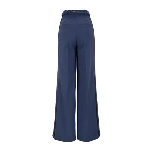 Trousers > Wide Trousers - - Elisabetta Franchi - Modalova