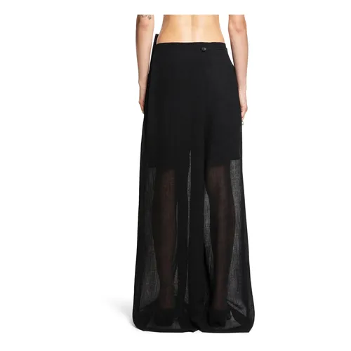 Trousers > Wide Trousers - - Yehuafan - Modalova