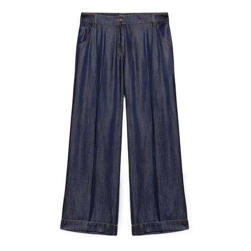 Trousers > Wide Trousers - - Fiorella Rubino - Modalova