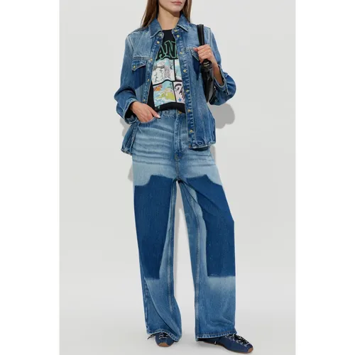 Blouses & Shirts > Denim Shirts - - Ganni - Modalova