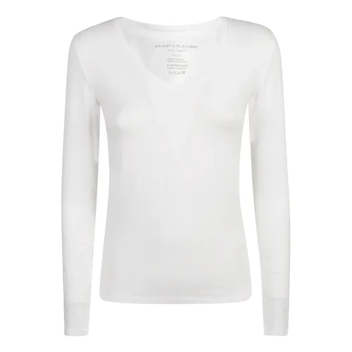 Tops > Long Sleeve Tops - - Majestic Filatures - Modalova