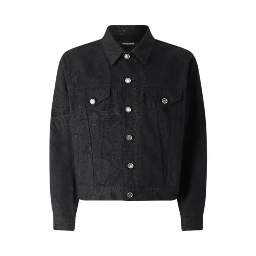 Jackets > Denim Jackets - - Roberto Cavalli - Modalova